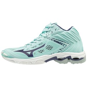 Mizuno Wave Lightning Z5 Mid Παπουτσια Βολλευ Γυναικεια - Τυρκουάζ